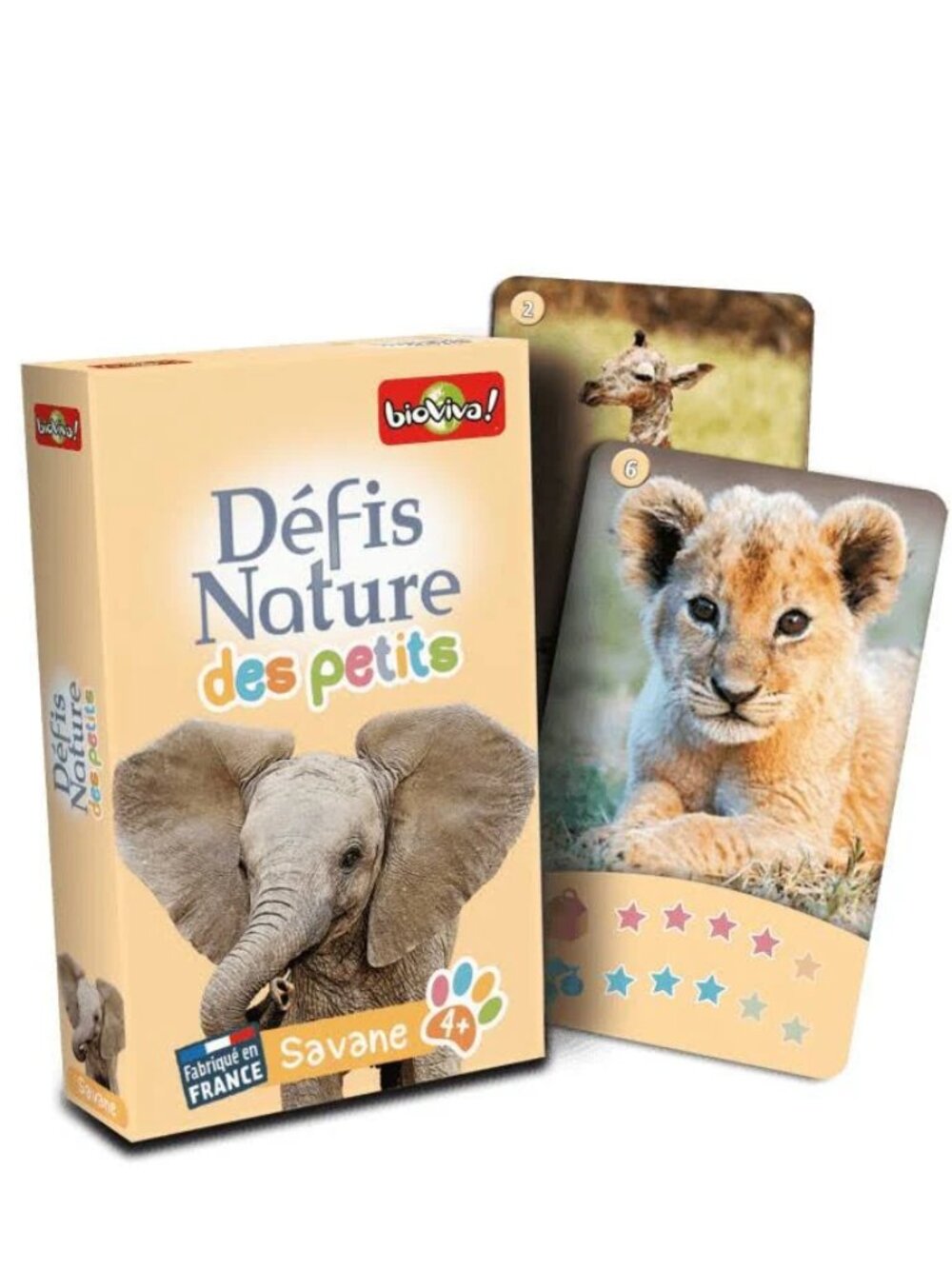 Bioviva Défis Nature des Petits - Savane French Card Game New Sealed Ages 4+
